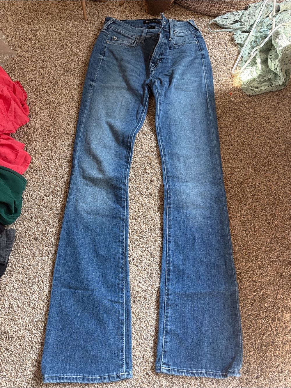 BECCA Medium Blue Flare Jeans